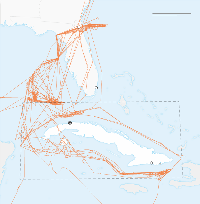 ПОЗНАТА ШЕМА? Погледнете што CNN забележа на Flight Radar околу Куба