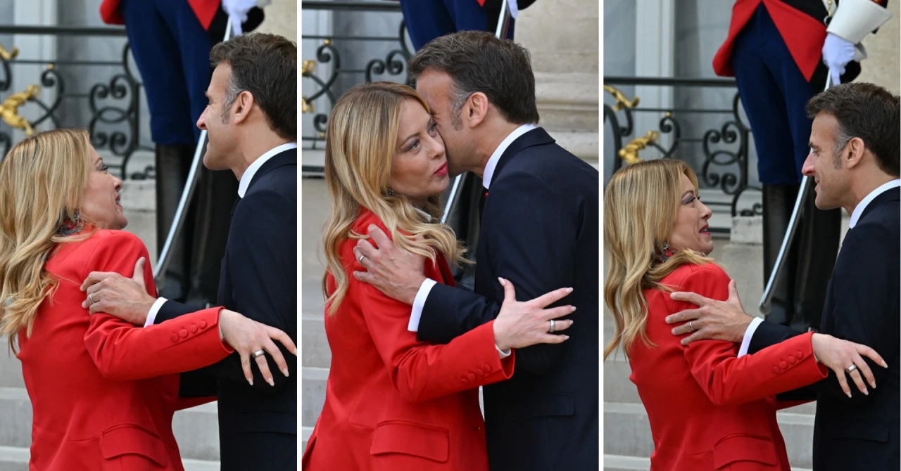 ВИРАЛЕН ХИТ: Бакнежот на Мелони и Макрон се шерува (ВИДЕО)