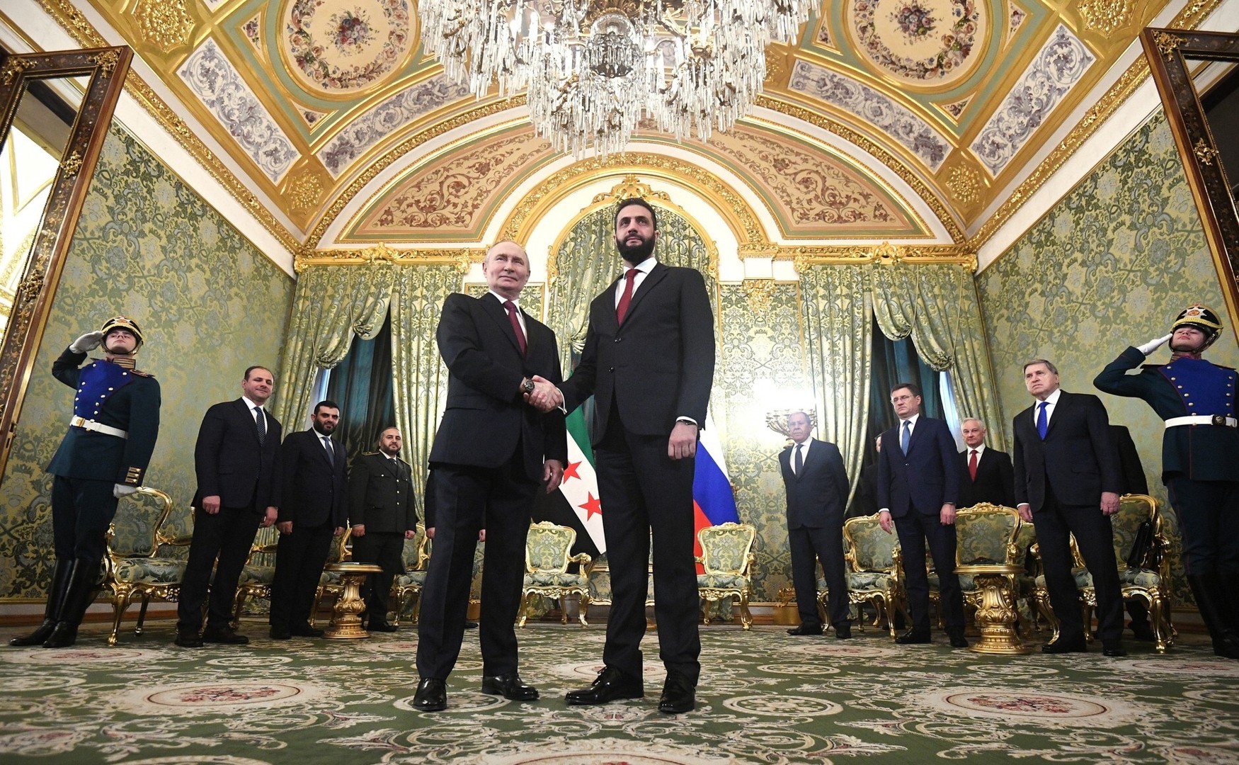 Ахмед ал-Шараа во Москва, 15 октомври 2025 година