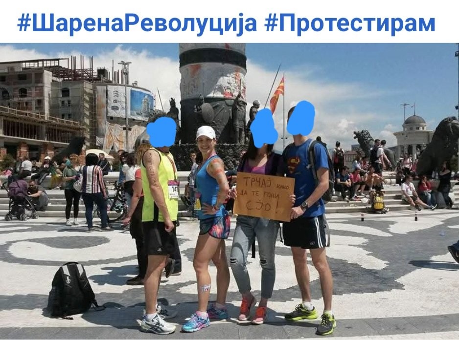 Сузана Јошевска – Анастасовска активен учесник во Шарена Раволуција