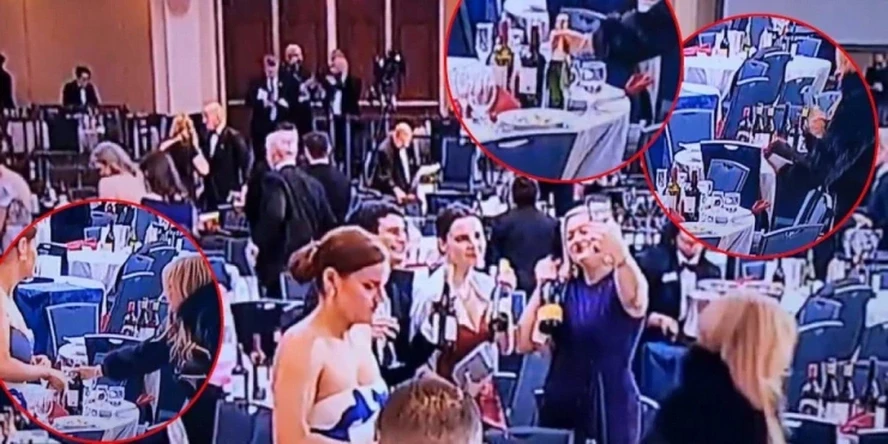 Се пука, претседтаелот на патос, А НОВИНАРИТЕ НАРАЧУВААТ ВИНО