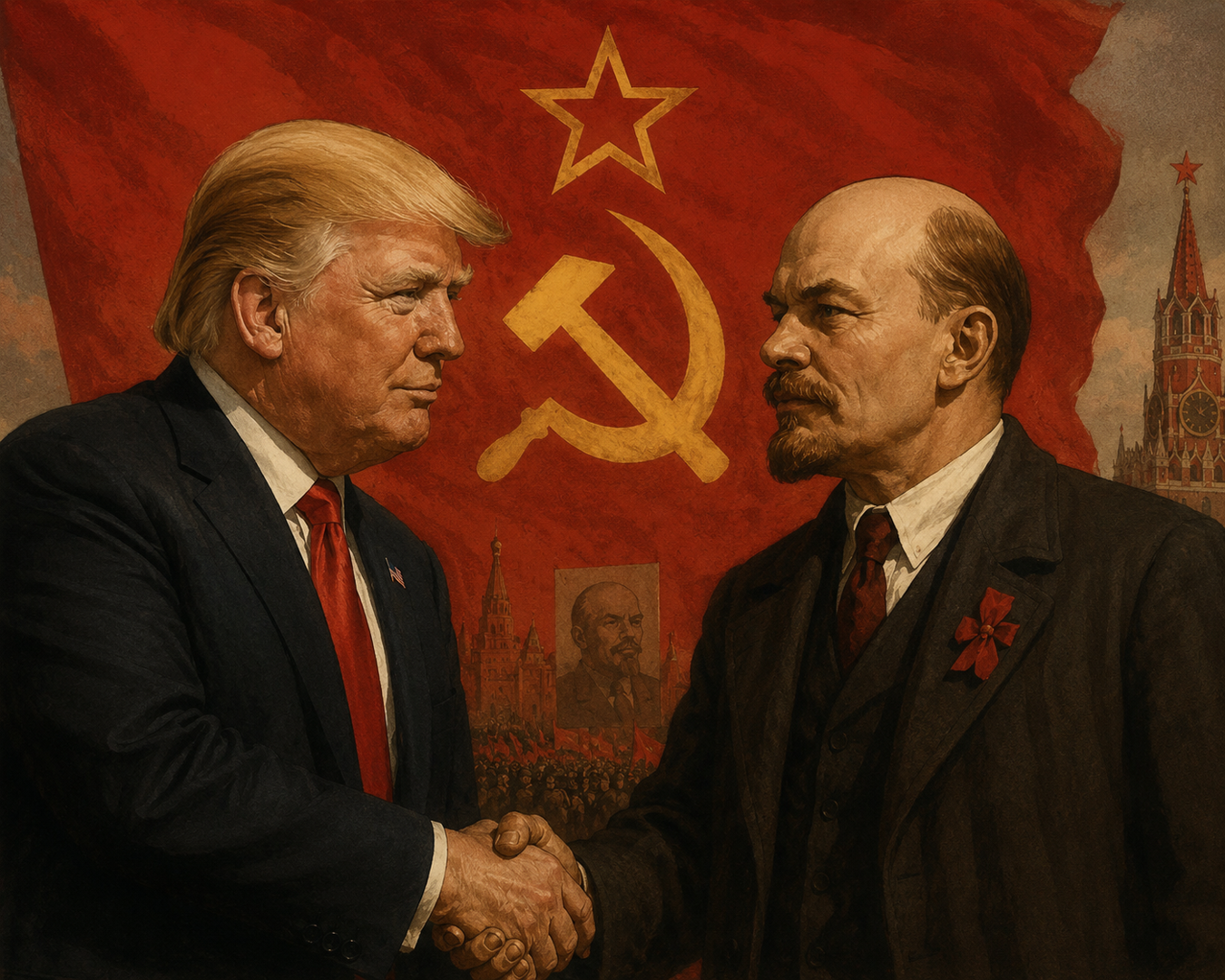 (ВИДЕО) Каква е ВРСКАТА НА ТРАМП СО ЛЕНИН? - Претседателот на САД ја шокираше јавноста