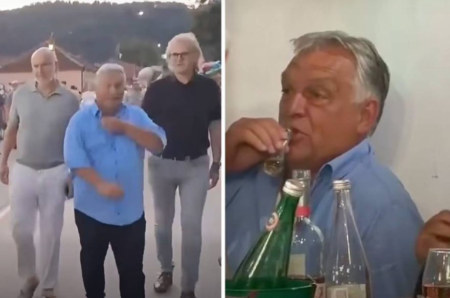 ВИДЕО | ОРБАН НА РАКИЈА ВО ГУЧА - Друштво му правеа моќници од унгарскиот бизнис