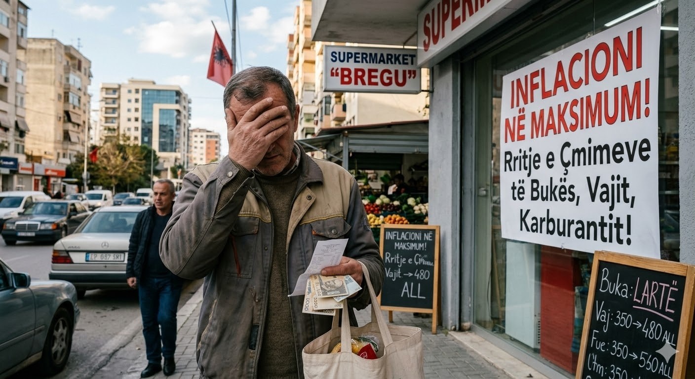 Евростат: АЛБАНИЈА Е „ШАМПИОН“ ПО ИНФЛАЦИЈА ВО ЗАПАДЕН БАЛКАН