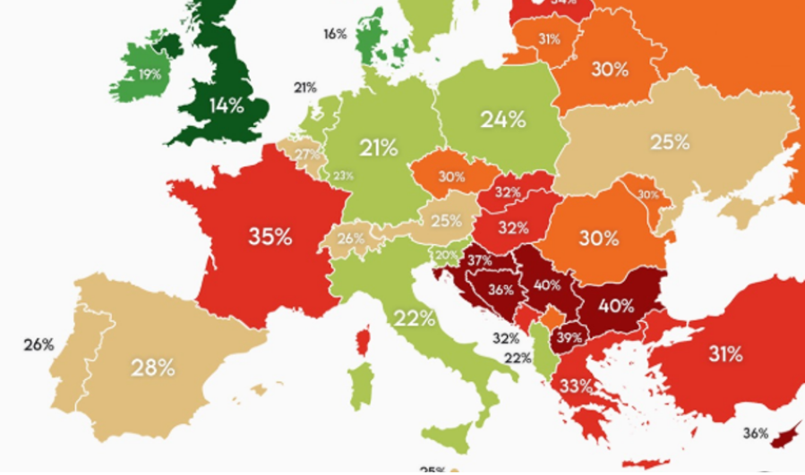 Нова мапа открива ЗАГРИЖУВАЧКИ ПОДАТОЦИ: Целиот регион е во ЦРВЕНО