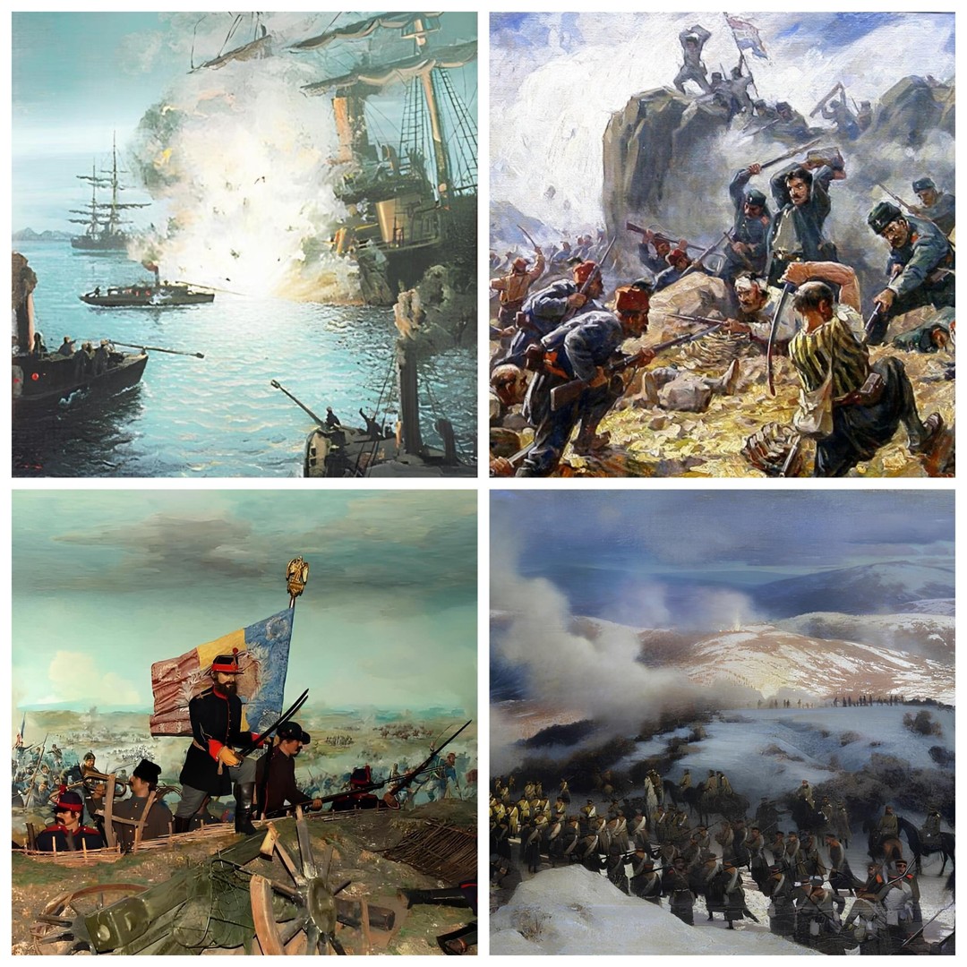 Сцени од Руско-отоманската војна од 1877-1878 година.