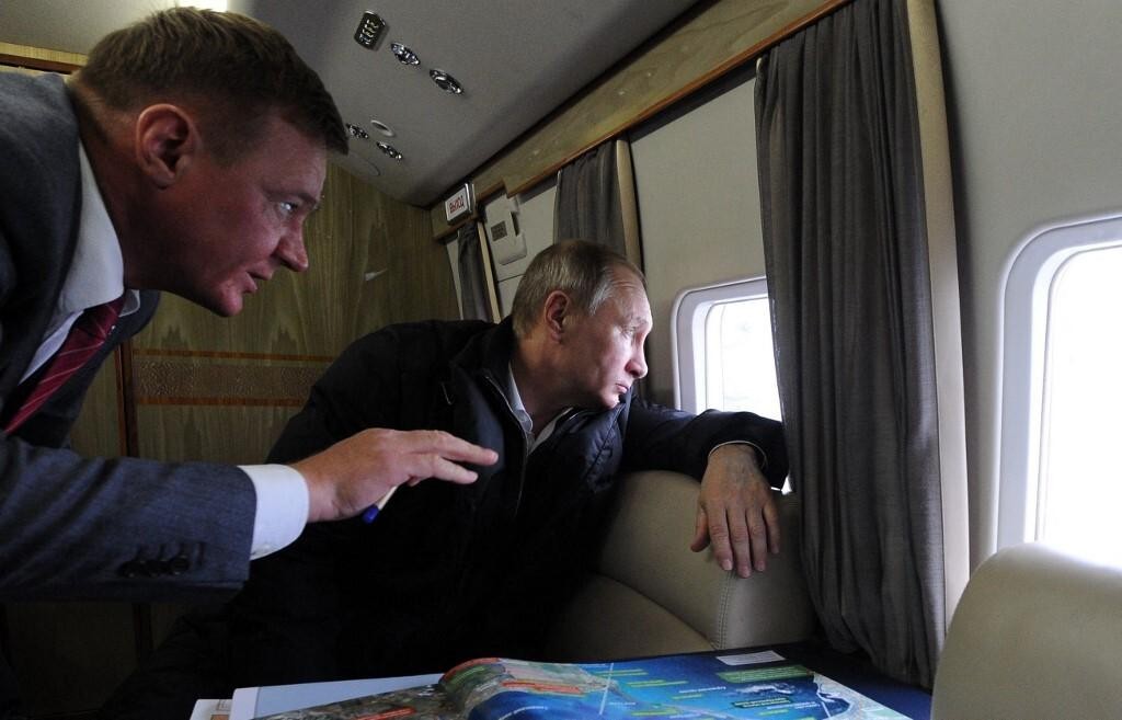 Роман Старовојт и Владимир Путин