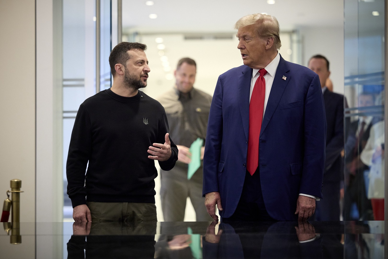 Володимир Зеленски и Доналд Трамп, септември 2024 година.