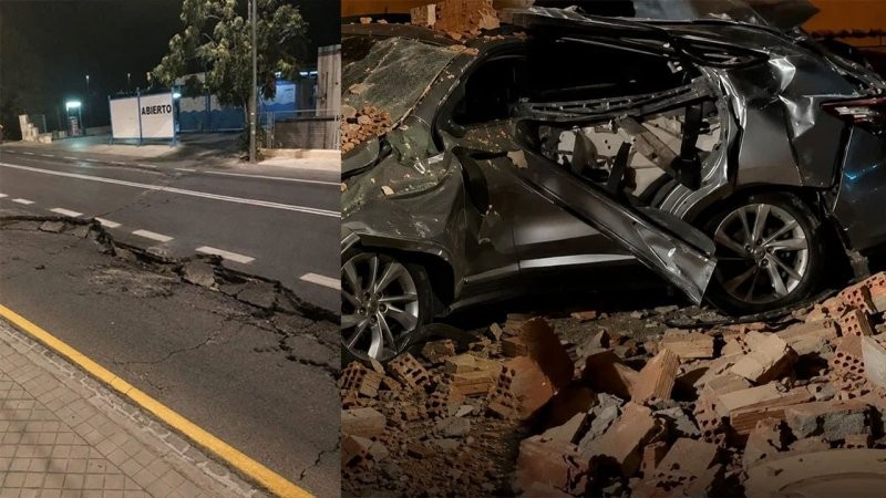 Силен земјотрес ја погоди Гранада: Над 200 повици до 112, делови од фасади и покриви паѓале на улиците