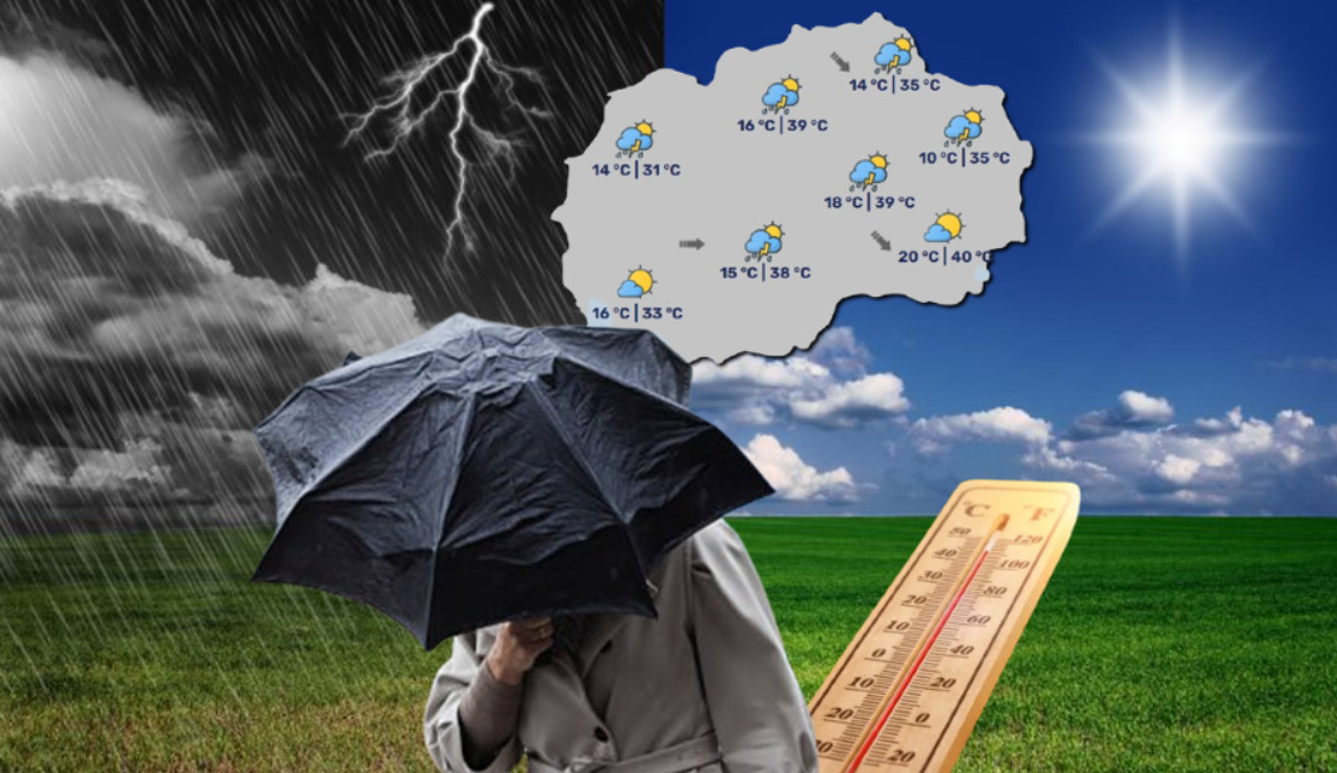 ВРЕМЕТО НАГЛО ЌЕ СЕ СМЕНИ: Попладне Македонија ја очекува невреме - еве во кои делови!