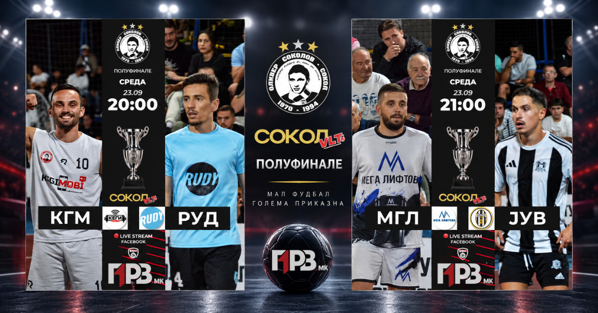 ВЕЧЕРВА СЕ ИГРА ЗА ФИНАЛЕ: ЧЕТИРИ ЕКИПИ ОСТАНАА ВО БОРБА ЗА ТРОФЕЈОТ НА „СОКОЛ“